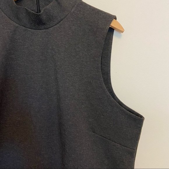 J. Crew Charcoal Mock-neck Ponte Shell XXL - Picture 3 of 8